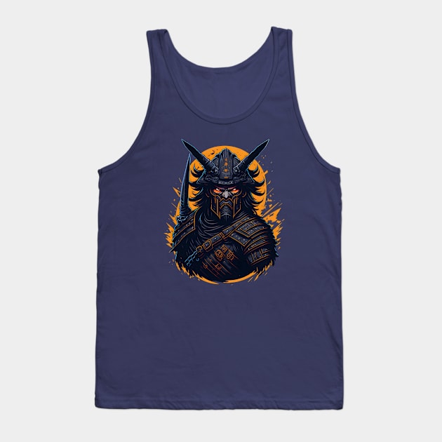 Aggressive Samurai Tank Top by Creatiboom